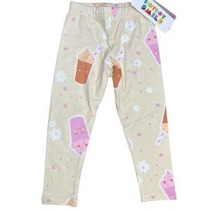 NEW Dot Dot Smile Floral Milkshakes Leggings 2T
